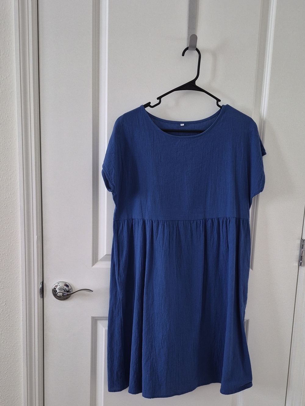 Women's Blue Empire Waist Dress